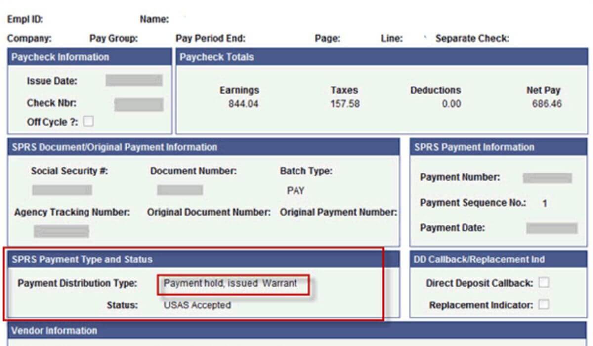 payroll warrants